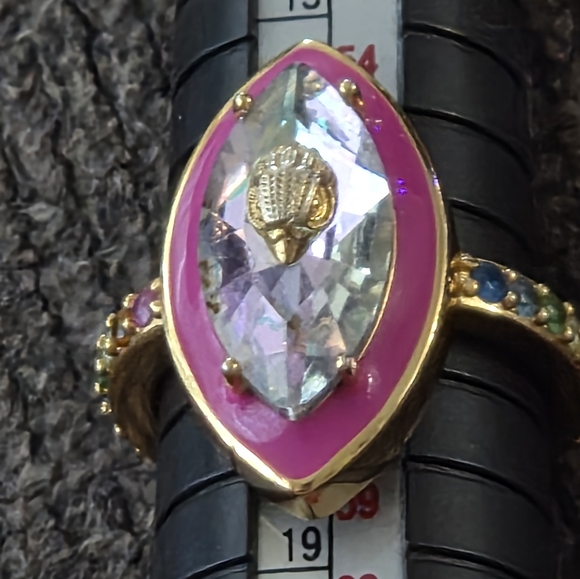 Kurt Geiger Eagle Head Marquise Cocktail Ring - Picture 5 of 7